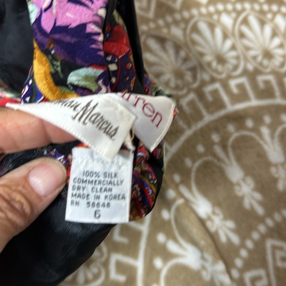 Vintage Richard Warren 100% Silk Floral Jacket - Picture 11 of 11